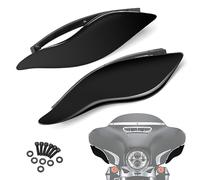 PBYMT Side Wings Air Deflectors, Fairing Side Wing Windshield, Fairing Side Shield, Smoke Adjustable Wind Deflectors, Compatible for Harley Davidson Electra Glide Street Glide Trike 2014-2022