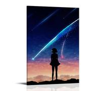 PBYOSCZYE Anime Movie Your Name Heroine Wall Art Picture Print Modern Family Room Decor 08 x 12 Inches (20 x 30 cm)