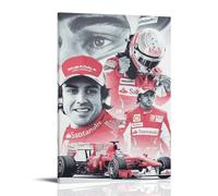 PBYOSCZYE Fernando Alonso Racer Group Photos Wall Art Picture Print Modern Family Room Decor 20 x 30 Inches (50 x 75 cm)