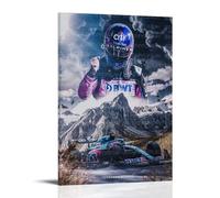 PBYOSCZYE Fernando Alonso Racing Driver Art Wall Art Picture Print Modern Family Room Decor 20 x 30 Inches (50 x 75 cm)