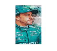 PBYOSCZYE Fernando Alonso Racing Driver Wall Art Picture Print Modern Family Room Decor 12 x 18 Inches (30 x 45 cm)