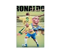 PBYOSCZYE Football Star Ronaldo Nazario Collective Art Wall Art Picture Print Modern Family Room Decor 08 x 12 Inches (20 x 30 cm)