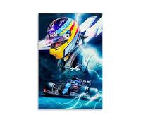 PBYOSCZYE Racer Fernando Alonso Car Poster Fan Art Wall Art Picture Print Modern Family Room Decor 24 x 36 Inches (60 x 90 cm)