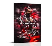 PBYOSCZYE Racer Lewis Hamilton Colourful Fan Art Wall Art Picture Print Modern Family Room Decor 24 x 36 Inches (60 x 90 cm)