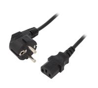 PC-186 Cable 3x0.5mm² PVC 1.8m Black 6A 250V Cablexpert GEMBIRD