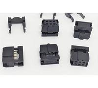 PC Accessories 25-Pack IDC 2x3 6P 2.54mm FC Female Connectors, Black, Crimp/IDC, Pin Terminal