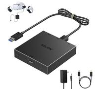 PC Adapter for VR2& Accessories Kit - Includes DisplayPort (DP) Cable and Power Adapter - Connect Console Headset to Windows PC for Steam, Expand Your Library with More VR Games
