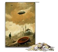 Pc Adults Jigsaw Puzzle Alien Fallout Wooden Jigsaw Puzzles for Adults Challenging Brain Teaser for Teenagers Family Game Night Fun 1000 PCS(75x50cm)