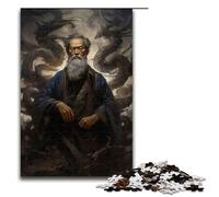 Pc Adults Jigsaw Puzzle Black Mage Ruling Shadows Wooden Jigsaw Puzzles for Adults Challenging Brain Teaser for Teenagers Family Game Night Fun 1000 PCS(75x50cm)
