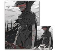 Pc Adults Jigsaw Puzzle Dark Figure with Sword Wooden Jigsaw Puzzles Interactive Family Game DIY Home Decor Brain Teaser Gift 1000 PCS(75x50cm)