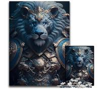 Pc Adults Jigsaw Puzzle Legendary Lion WarriorChallenging Puzzles Challenging Brain Teaser for Teenagers Family Game Night Fun 1000 PCS(75x50cm)