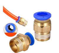 PC Air Pneumatic Fitting Quick Connector 4-m5 4-M6 4mm 6mm 8mm 10mm 12mm Male Thread 1/4 1/2 1/8 3/8 Compressed Hose Tube Pipe 1Pcs(4-M5,1pcs)