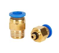 PC Air Pneumatic Fitting Quick Connector PC4-m5 4-M6 4mm 6mm 8mm 10mm 12mm Male Thread 1/4 1/2 1/8 3/8 Compressed Hose Tube Pipe(PC8-M8x1.25,100 PCS)