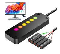 PC Button Extension of Light Up Computer On/Off Button Mobile Phone On/Off Button and Checks Your Desk Practical Computer Accessories for PC.The Adhesive Card Ensures