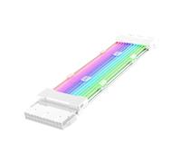 Pc Cable | White Psu Cables -Wire Extension ATX Energy Cable | Wire Extension ATX Energy Cablle - Synchronized PSU Cables With Color Mode ARGB Wires Extensions Kit