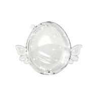 PC Case Compatible for Tamagotchi Meets, Transparent Case Cover Hard Shell Electronic Pet Game Machine Carrying Sleeve Skin Full Protector Replacement(Case Only)(Transparent Glitter Little Angel)