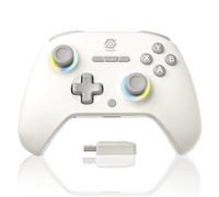 PC Controller with 1000Hz Polling Rate, Switchable Hall and Tactile Triggers, Hall Joysticks, Turbo, Macro, RGB Lighting, 2.4G Bluetooth Wired, Compatible with Windows PC/ Switch/SteaDeck/Android/iOS