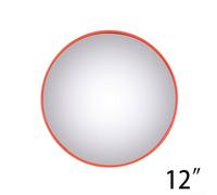 PC Convex Mirror for Traffic and Parking Safety, Wall Mounted Wide Angle Blind Spot Mirror to Improve Visibility at Corners, Intersections, and Narrow Roads (12 inch)
