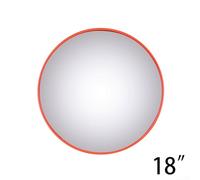 PC Convex Mirror for Traffic and Parking Safety, Wall Mounted Wide Angle Blind Spot Mirror to Improve Visibility at Corners, Intersections, and Narrow Roads (18 inch)