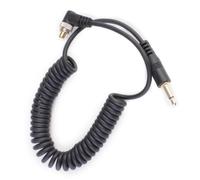 PC Elbow To 3.5mm Straight Male Flashing Sync Cable Cord For 580EXII 7D 5DII 50D 40D 30D 20D 10D D300S With Screw Camera Shutter Release