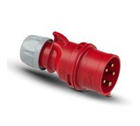 PC Electric Shark Euro Plug 5-Pin 16 Amp IP44 Industrial Plug, 400 V