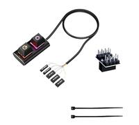 PC Extended External Power Switcher with LED Light and Mechanical Keys Switches Easy Installation for Desktop Computer External Pc Power Button