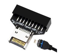 PC Faceplate Connector, PC Faceplate Header Adapter - 19-Pin Motherboard USB 3.2 Header, Type E Game Computer Motherboard Extension to Extend the Service Life