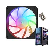 PC Fan | Cooler Case Fan, Silent Shallow Profile CPU Radiator Coolers for Home Work Game Build PC, Airflow Optimization Tool
