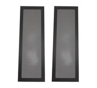 PC Fan Dust Filter with Magnetic Frame, Fine Mesh PVC Computer Fan Filter Grills for Cooler and PSU, 4.72x14.17in 2pcs, Easy Install Dust Mesh for Desktop PC Case Vents (Black)