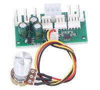 PC Fan Speed Controller, 12V 4Pins/3Pins Universal Interface PWM Governor 8 Way 0-99.99% Adjustable PC Chassis Cooling Fan Driver, Board Hub With Knob, for 8pcs Fan