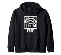 PC Funny Free Wireless Pc Nerd Geek Gift Computer Zip Hoodie