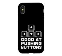 PC Gamer & Player - Arrow keys Good At Pushing Buttons Funny Case for iPhone X/XS