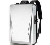 PC hard shell 17.3 inch gaming laptop bag eSports backpack 15.6 computer that can hold keyboard bags for women ultra thin 17 inch+ ladies stylish large men with strap waterproof (silver)