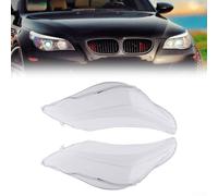 PC Headlight Lens Cover Clear Left Right For BMW 5 Series E60 E61 525i for 530i 545i 550i M5 2003-2010 Direct Fit Shell