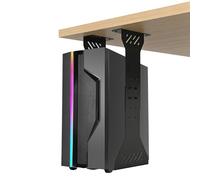 PC Holder Under Desk - Heavy Duty Computer Mount Under Desk - Up to 77 lbs Load Capacity Adjustable Tower Mount - Flexible PC Holder