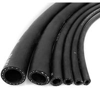 PC Industries Ltd 8mm Rubber Braided Rubber Fuel Hose for Unleaded Petrol / Diesel Oil, Line Pipe UK (1 Metre)