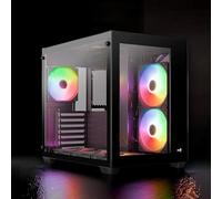 PC LABORATORY Gaming PC: i7-6700, GTX 1050Ti 4GB, 16GB DDR4 RAM, 256GB SSD, 1TB HDD, aRGB, WiFi, Windows 11