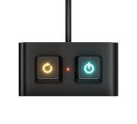 PC Launch Button - External Trigger for Desktop Activation | Lightweight Push with Durable Click Response, Compact Design for Home Office Public Use, 2.4x1.21x1.1 inches