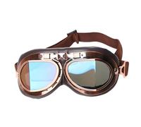 PC Lens Motorcycle Riding Goggles Retro Design Adjustable Comfortable Sunglasses for Women Men Travel and Daily Wear Styles Sunglasses