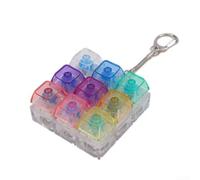 PC Mechanical Clicker Keychain for Anxiety Focus(Multicolor PC With Light)