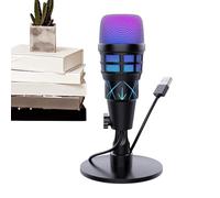 PC Microphone for Games and Recording | USB Condenser Microphone with Noise Cancellation | Ideal for Study, Podcast, Music, Streaming, Voice Chat, Headphones, Recording