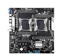 Pc Motherboard X99 Dual CPU Fit For JINGSHA Motherboards Socket LGA 2011-3 Dual Gigabit Ethernet VGA, USB3.0,10* SATA3.0, NVMe M.2, 8* DDR4 Up To 256GB