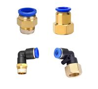 PC PCF PL PLF M5 1/8" 1/4" 3/8" 1/2" Standard Pipe Thread 4 6 8 10 12~16mm Tube Pneumatic Air Fitting Push in Connector Quick Release Compressor(PL,14MM OD Tube_M6)