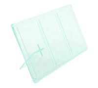 PC Photo Frame, Clear Display Photo Frames Collage with Stand, Versatile Functionality Picture Frames for 3 Inch Photos, Train Tickets, Movie Tickets (Green)