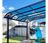 PC Polycarbonate Roofing Sheet Outdoor Clear, Acrylic Plastic Sheet greenhouse panel [Pxkmouy 1.56x8m clear roofing sheets] Good light transmission bendable, foldable for Gardening Farming Canopy