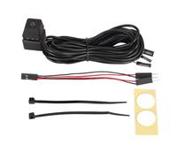 PC Power Button Switch, Blue Switch Plug and Play PC Power Switch Mechanical for Office (Green Light 4m)