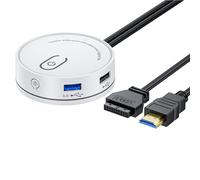 PC Power Button With USB3.0 And 2.0 USB C 3.5mm Auditory Interfaces Optional Multiple Function For Home Offices Desktop Power Button