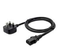 PC Power Cable, 1.5 Metre EC C13 Power Cable, UK 3-Pin Fused Plug Copper Core 250V 10A Electric Cable Supply Kettle Monitor TV Computer Printer Replacement Lead, Black