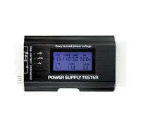 PC Power Supply Tester, Digital LCD Display Power Supply Testers 20 24 4 6 8 Pin Maintenance Tester Tool with Buzzer for ATX ITX BTX PCI E SATA HDD