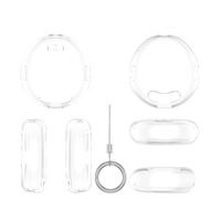 PC Protective Cover for Tamagotchi Uni Game Console Transparent Case Anti-Fall Earthquake-Resistant Protective Sleeve with Lanyard (Transparent)